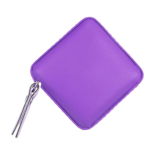 HARFINGTON Cinta métrica retráctil cuadrada de 59.1 in/60 pulgadas, funda de cuero suave, tamaño de bolsillo para cuerpo, tela, medidas de costura,