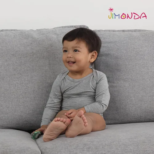 Miniatura 6 de Jimonda Mameluco de bambú de manga larga para bebé, niño, niña, 0-24 meses