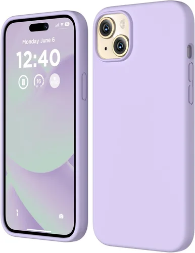Miniatura 23 de Funda de silicona para iPhone 15 Plus, cubierta protectora de cuerpo completo, forro de microfibra suave antiarañazos, funda delgada ultrafina