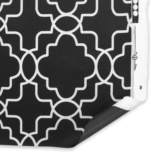 Miniatura 10 de Tela de lona estampada The Yard, impermeable, para exterior, 60 pulgadas de ancho, 600 denier negro (Tropical Black)