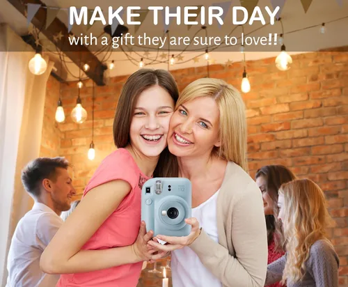 Miniatura 5 de Fujifilm Instax Mini 12 - Cámara de película instantánea lila púrpura, película instantánea Fuji Instax Mini 40 hojas, paquete de regalo para cámara