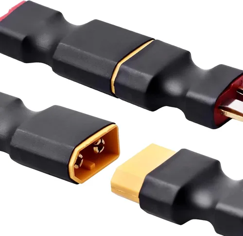 Miniatura 7 de Youme 4 piezas macho Deans T a hembra Tracxas conector sin cables adaptador enchufe compatible con Traxxass RC Car Truck Boat NiMH Lipo cargador