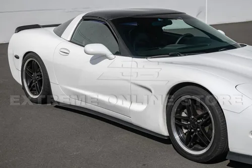 Miniatura 5 de Repuesto para todos los modelos Chevrolet Corvette C5 1997-2004 ZR1 Par de extensión de panel basculante de faldas laterales de estilo extendido