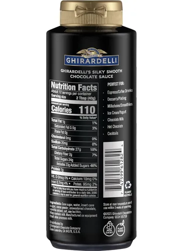 Miniatura 3 de Ghirardelli Salsa de caramelo y chocolate de 16 onzas, 1 de cada botella exprimible (juego de 2) con cuchara de barista estampada Ghirardelli