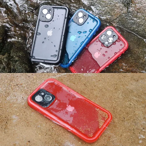 Miniatura 6 de SPORTLINK Funda impermeable para iPhone XR, protector de pantalla integrado a prueba de golpes, resistente al polvo, protección militar, resistente