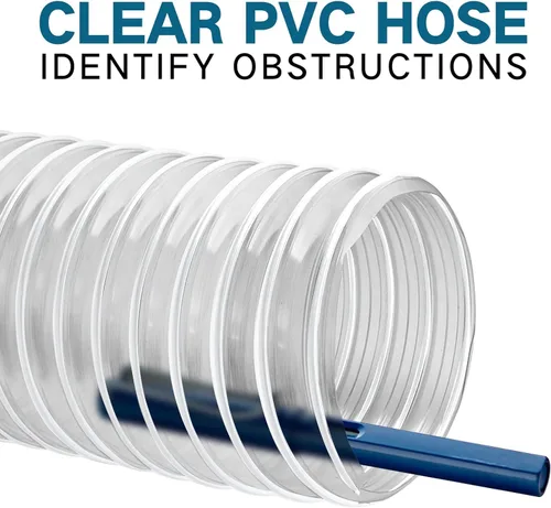 Miniatura 6 de PVC Dust Collection Hose 2.5" x 10',Black