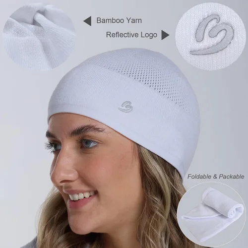 Miniatura 3 de Gorro de bambú ligero con diseño de calavera para hombres y mujeres, suave y cómodo multifunción