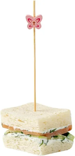 Miniatura 19 de Restaurantware Pinchos de comida de 3.5 pulgadas, 1000 palitos de canapé con estrella dorada, resistentes, desechables, de madera de bambú