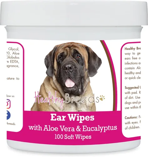 Miniatura 2 de Healthy Breeds Pastor alemán, silla de montar, toallitas de limpieza de oídos con aloe y eucalipto para perros, 100