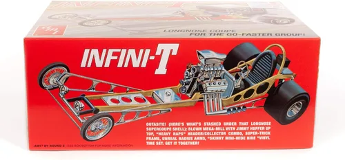 Miniatura 2 de AMT Infini-T Custom Dragster Kit de modelo a escala 1:25