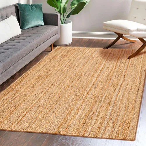 Miniatura 19 de Hausattire Alfombra Trenzada Bohemia de 2'x3' - Multicolor, Alfombras Pequeñas de Yute y Algodón Estilo Granja para Entrada, Sala