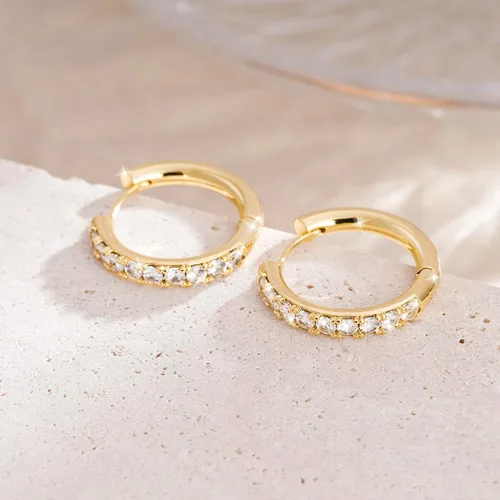 Miniatura 5 de Ongerek Aretes de aro de oro de 14 quilates para mujer, aretes de aro de oro de 14 quilates, aretes de aro pequeños de oro de 14 quilates, aretes
