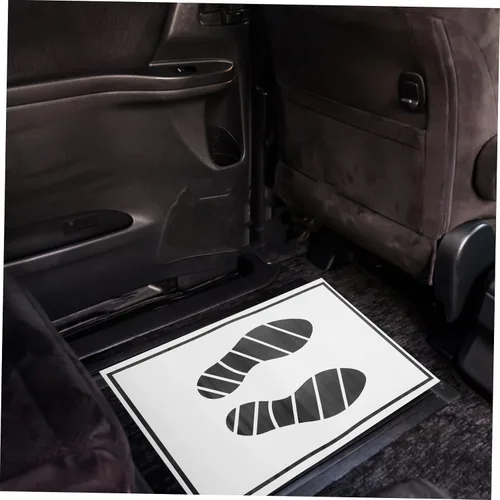 Miniatura 3 de Alfombrillas de papel desechables para automóvil, 25 unidades, alfombrillas de papel portátiles, almohadillas de pie para automóvil, suministros