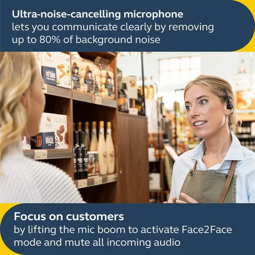 Miniatura 2 de Jabra Realiza 45 auriculares inalámbricos Bluetooth Push-to-Talk (PTT), micrófono con cancelación de ruido, funcionalidad Push-to-Talk, modo