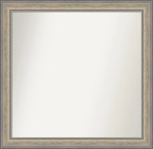 Miniatura 111 de Amanti Art Espejo de baño plateado para sobre fregadero, 28 x 47 pulgadas, espejo rectangular de plata imperial, marco de madera tradicional de gran