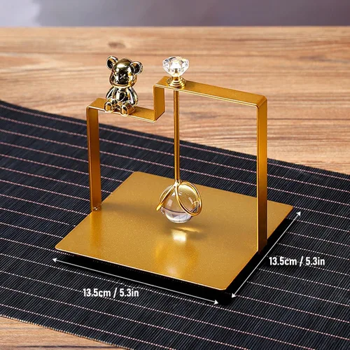Miniatura 2 de Table Napkins Support, Modern Flat Napkin Dispenser for Kitchen Kitchen Kitchen Home Farm Farm Decoration (Gold)