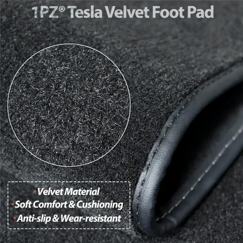 Miniatura 2 de 1PZ Alfombrillas negras para Tesla Model 3 2017-2024, protección resistente para todo tipo de clima