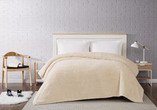 Miniatura 5 de Brooklyn Loom Marshmallow Sherpa - Manta de microfibra de 100 % poliéster de felpa, temática casual sólida, ropa de cama para adultos, certificado