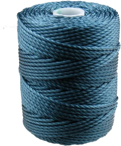 C-Lon Tex 400 - Cordón de cuentas de peso pesado, pavo real, 0.039 in, carrete de 39 yardas
