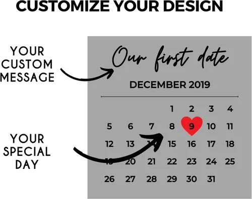 Miniatura 5 de Regalo de Calendario Personalizado - Recuerdo Romántico, Regalos de Boda, Regalo para Él, Regalo de Aniversario, Regalo para Parejas, Regalos