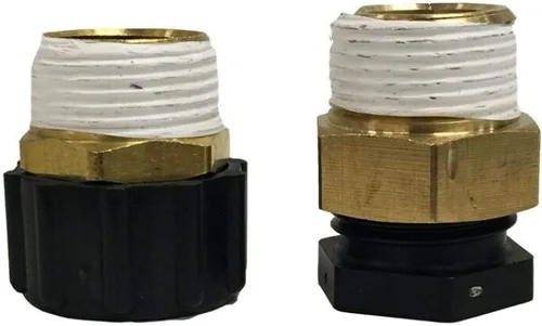 Miniatura 3 de On The Go OTG4-VM-DBLSOFT Suavizador de agua portátil compacto doble estándar de 16,000 granos con accesorios de latón seguros para agua potable