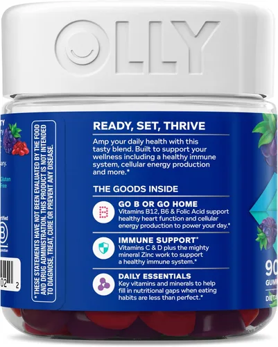 Miniatura 10 de Suplemento multivitamínico de gomitas Perfect Men de Olly, sabor a mora, 90