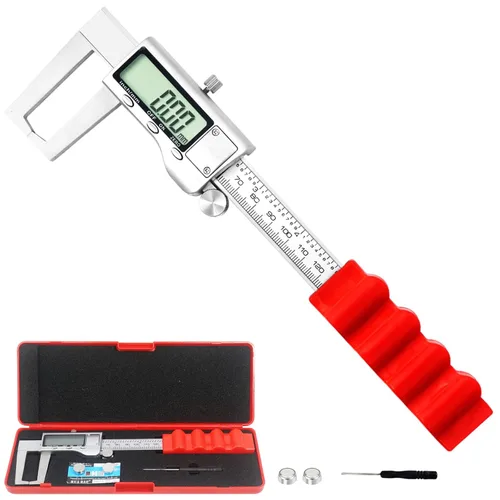 Pinza de ranura externa digital, micrómetro de rotor de freno de disco, pinza digital de vernier herramienta de medición para freno de disco,