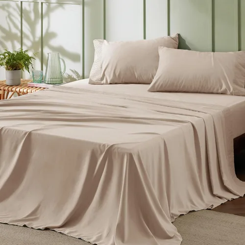 Miniatura 24 de Bedsure Sábanas de tamaño King – Sábanas suaves para cama de tamaño King, 4 piezas de hotel de lujo verde menta, juego de sábanas refrescantes de 11