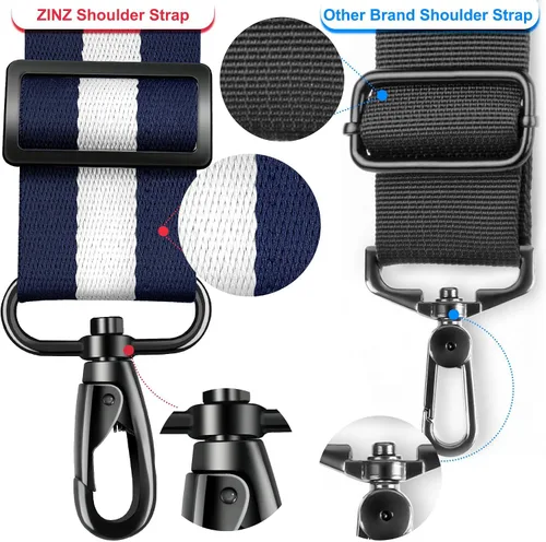 Miniatura 52 de ZINZ Correa de hombro universal de 59 pulgadas con almohadilla transpirable fija ultra gruesa, correa de hombro ajustable y resistente para bolsa