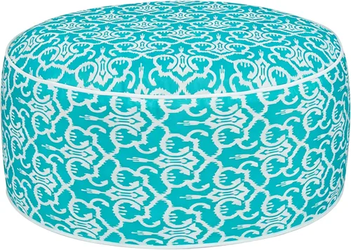 Miniatura 13 de Otomana inflable para exteriores con bomba de aire, puf portátil de patio de 20 x 9 pulgadas, resistente al agua, resistente a la decoloración