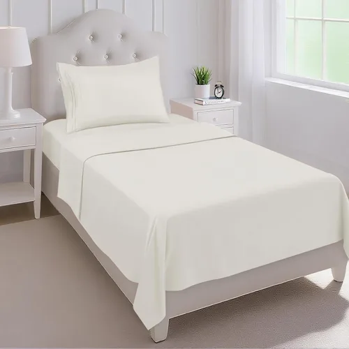 Miniatura 10 de Mejoroom Juego de sábanas de tamaño King – Sábanas y fundas de almohada de ropa de cama 1800 de lujo para hoteles – Sábana bajera con bolsillo