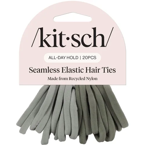 Miniatura 19 de Kitsch Lazos de nailon para el cabello sin daños, bandas elásticas para el cabello para una sujeción fuerte durante todo el día, soportes para cola