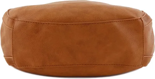 Miniatura 3 de Bolsa de hobo mediana de piel sintética de 3 compartimentos