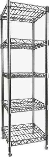 Miniatura 9 de GIOTORENT Unidades de Estantería Metálica de Pie de 5 Niveles, Estante de Alambre de Altura Ajustable Rack de Exhibición para Lavandería Baño Cocina