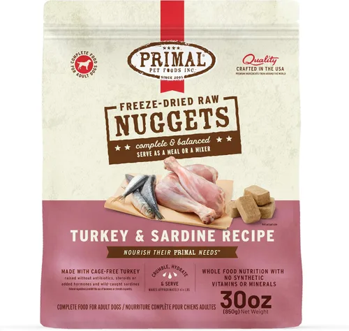 Miniatura 18 de Primal - Nuggets de comida cruda liofilizada para perros, venado, comida completa y equilibrada, también se puede utilizar como adorno o golosina