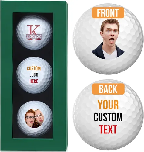 Pelotas de golf personalizadas, regalos para hombres, pelota de golf personalizada con logotipo o foto, regalo personalizado para golfistas, papás,
