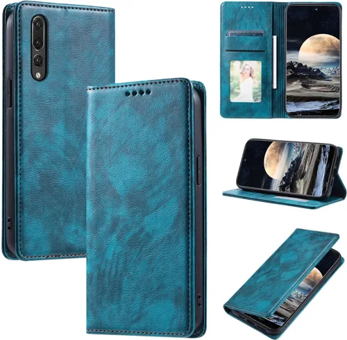 Miniatura 106 de Funda de cuero compatible con Google Pixel 7, compatible con Google Pixel 7 5G GVU6C GQML3 Flip Folio PU Funda de cuero negro