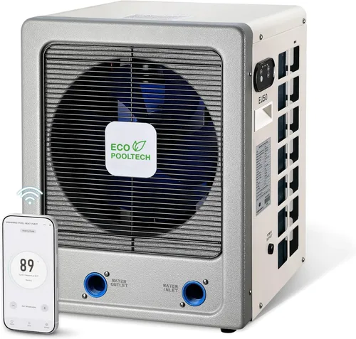Miniatura 9 de ECOPOOLTECH Bomba de calor para piscina Calentador eléctrico para piscinas sobre el suelo (hasta 5000 galones) Compresor Turbo X Ultra Control