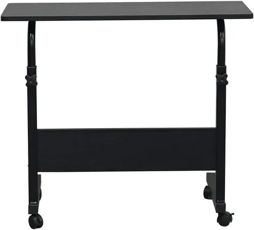 Miniatura 5 de Mesa auxiliar con ruedas para sofá, portátil, portátil, soporte de escritorio para computadora portátil con ruedas, altura ajustable, bandeja de TV