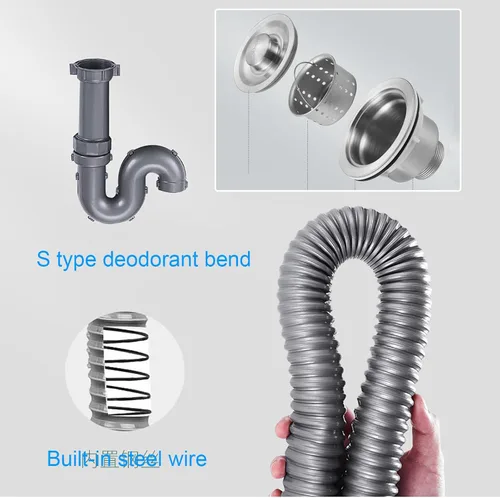 Miniatura 6 de NYCDA Fregadero comercial independiente, fregadero de acero inoxidable para exteriores, juego de fregadero de cocina de un solo tazón