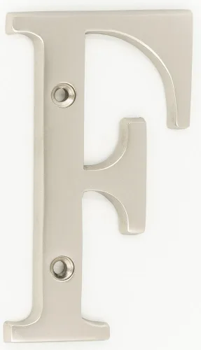 Miniatura 19 de ZW Hardware B100 Letra M de latón macizo de latón brillante de 4 pulgadas