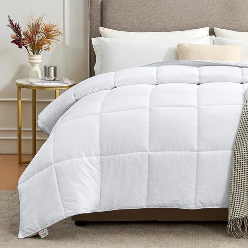 Miniatura 24 de Homelike Moment Edredón tamaño King – Inserto de edredón púrpura, relleno alternativo de plumón, cama tamaño King, ropa de cama ligera, acolchada