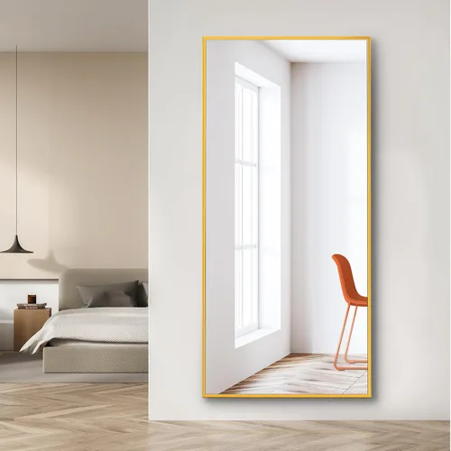 Miniatura 24 de Dolonm Espejo de longitud completa de 65 x 22 pulgadas, espejo de pie de diseño moderno, espejo de cuerpo completo para sala de estar, dormitorio