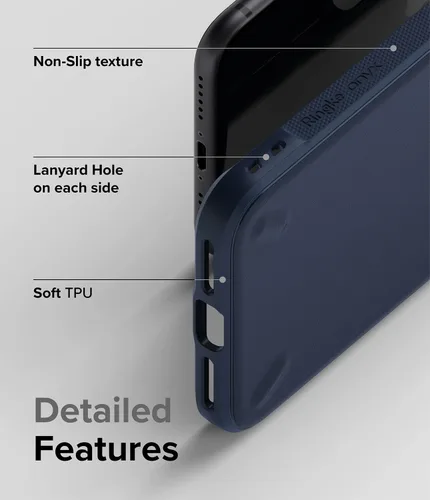 Miniatura 6 de Ringke Onyx - Funda protectora compatible con iPhone SE 5G (3ª generación, 2022), resistente, duradera, a prueba de golpes, de poliuretano marino