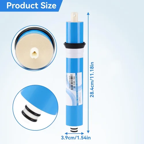 Miniatura 5 de Membrana de ósmosis inversa para ULP1812-75 GPD RO Membrana de repuesto para filtro de agua de membrana RO estándar debajo del fregadero Sistema