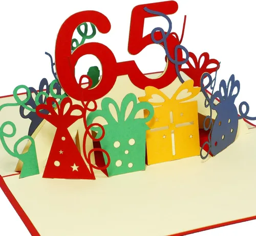 LIN17346 - Tarjeta de felicitación 3D desplegable para invitación de cumpleaños, mamá, papá, ella, él, hija, hijo, mejor amigo, esposa, marido, tío,