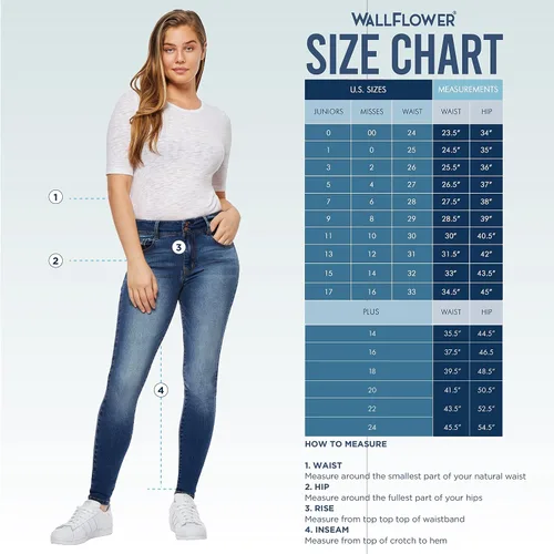 Miniatura 5 de WallFlower Pantalones de mezclilla para mujer Legendary Bootcut Insta Stretch Juniors (estándar y Plus)
