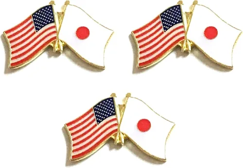 Miniatura 123 de 3 Pines de solapa con banderas de Estados Unidos y países internacionales, paquete de 3 pines dobles con diseño de banderas de Estados Unidos