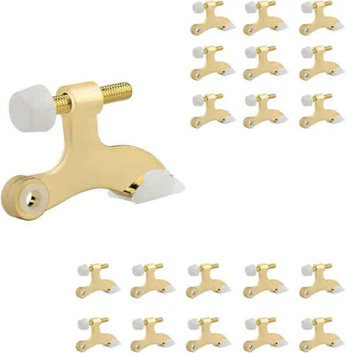 Miniatura 22 de HOMOTEK Paquete de 20 topes de puerta con pasador de bisagra, topes de bisagra para la parte superior de la puerta, tope de puerta ajustable de lujo