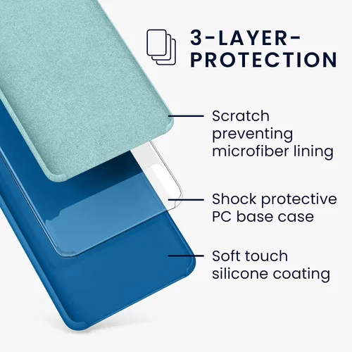 Miniatura 2 de kwmobile Funda compatible con Samsung Galaxy S9 - Funda de silicona TPU con acabado suave - Blue Reef